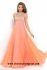 2016 Chic Blush 10001 Coral Pink Open Back Party Dresses