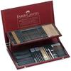 Faber Castell Pitt Monochrome Studies Set Mahogany Case