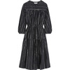 ÉTOILE ISABEL MARANT Savory metallic-trimmed cotton-gauze dress