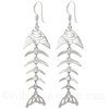 Fish Skeleton Earrings