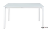 Cтол раскладной Concepto белый,стеклянная белая  матовая столешница