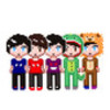 Dan and Phil pixel sticker pack