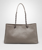 BOTTEGA VENETA TOTE BAG IN STEEL INTRECCIATO NAPPA