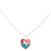 Glitter Unicorn Heart Locket Silver-tone Necklace