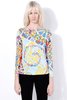 Emilio Pucci Multi-Color Mosaico Print Long Sleeve Top