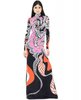 Emilio Pucci Scorpio Multi Color Printed Silk Maxi Dress