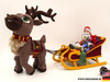 Reindeer sleigh crochet pattern