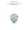 Pandora BALANCE Charm, Blue-Grey Mother-of-Pearl Mosaic