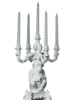 Monkey Candelabra in White