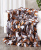 Patchwork fur blanket