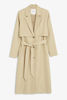 Twill trench coat