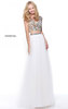 2017 Ivory Beading Sherri Hill 51166 Two Piece Slit Wedding Dress Cheap