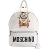 Moschino Botanical Bear Womens Large Backpack White Moschino Botanical Bear Womens Large Backpack