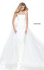 2017 Sweetheart Ivory Sherri Hill 50952 Floral Appliqued Wedding Dress