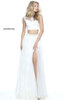 2 PC Sweetheart Ivory 51118 Jeweled Slit Long Dress Sherri Hill 2017 Prom