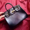 Hermes Birkin Bag 30cm Box Leather Gold Hardware In Black