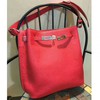 Hermes So Kelly Bag 28cm Togo Leather Palladium Hardware In Red