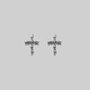 Little Skull Cross Earrings