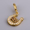 Juicy Couture Gold-Tone Diamond Horseshoe Charm