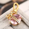 Juicy Couture Gold-Tone Heart Zircon Charm