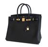 Hermes Birkin 32 black color, togo leather, gold hardware