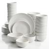 White Round Dinnerware Set