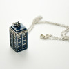 Кулон Tardis Dr. Who синий