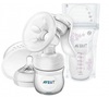 Philips Avent молокоотсос ручной с пакетами для хранения грудного молока серия Natural