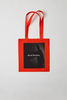 Printed tote bag red