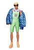 Barbie BMR1959 Ken con Giacca e Tuta Fluorescente, Bambola Snodata, GHT96