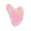 Gua Sha Rose Quartz Heart Sculpty