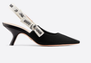 Dior J'adore Mules technical fabric black