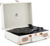 GPO Soho Retro Briefcase Style 3 Speed Turntable- White