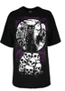 Black women`s t-shirt with magic cat MORBID CAT