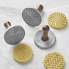 Nordic Ware Geo Cast Cookie Stamps, Set of 3