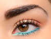 teal eyeliner