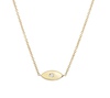 14k gold little evil eye necklace