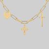 REGALROSE MANIFEST. Multi Charm Chain Necklace - Gold