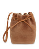 mansur gavriel shearling mini bucket bag