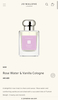 Rose Water & Vanilla Cologne