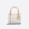 Mini Lady Dior Bag Patent Cannage Calfskin White