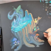 Learn Fantasy Illustration using Gouache on Black Paper