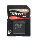 SanDisk Ultra® II SD™ Plus USB 2GB