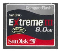 Sandisk 8GB Extreme III CompactFlash