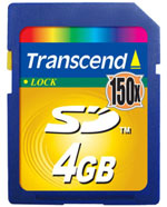 Transcend SD card 4 GB 150X