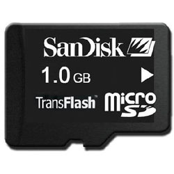 Карта памяти SanDisk microSD 1GB