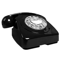 Retro Telephone - Black