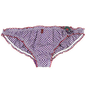 Gingham Ribbon Tie Briefs