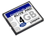 Карта памяти CF 4Gb Kingston Elite Pro 50x (Compact Flash )