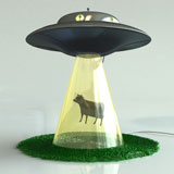 Alien Abduction Lamp